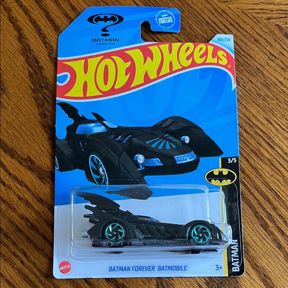 Hot Wheels Treasure Hunt Batman Forever Batmobile - Black and Blue